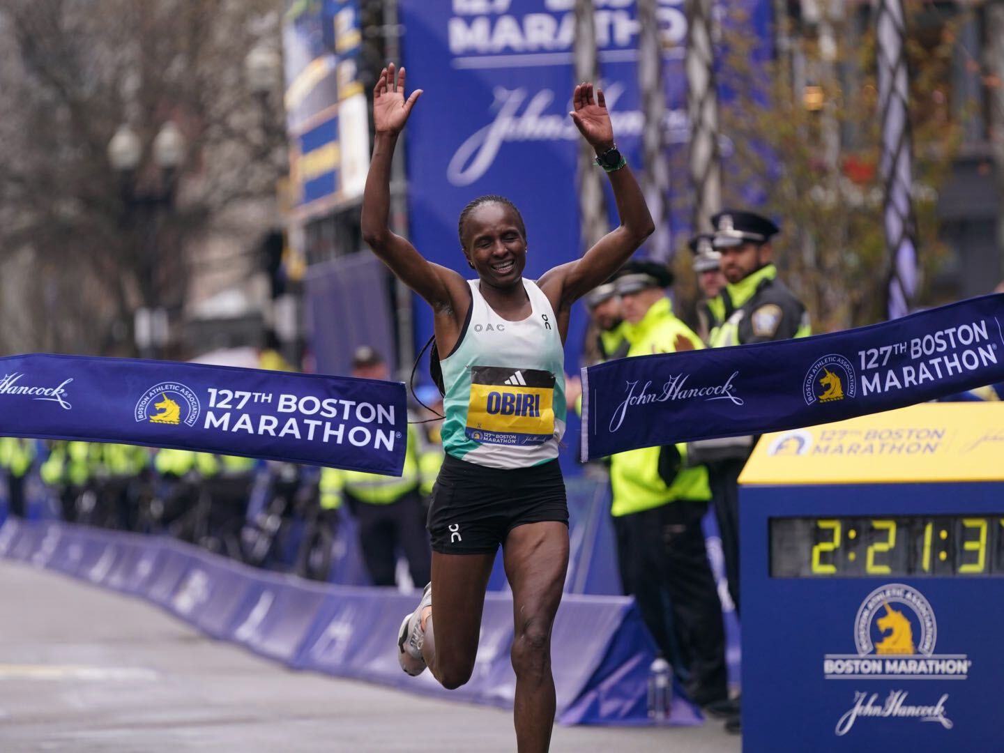 Hellen Obiri wins Boston marathon